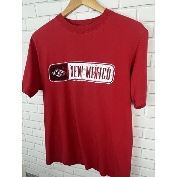 NCAA by KA Inc. Red UNM University Lobos New Mexico T Shirt Tee Top Men's Small - Picture 9 of 12